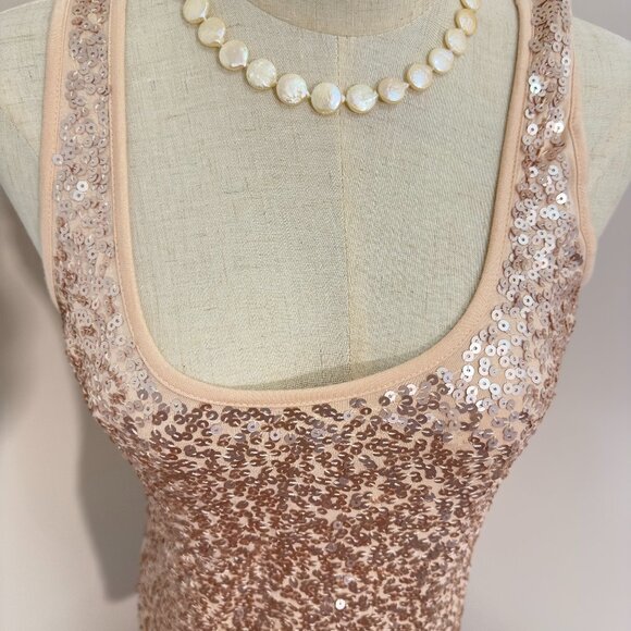 SUZY Sequin Sleeveless Mini Dress /top  (S) - Picture 3 of 12